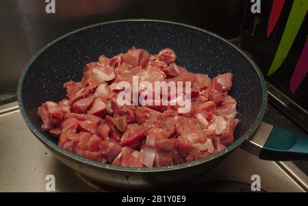 Truthahn-Oberschenkel-Curry Stockfoto