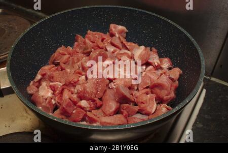 Truthahn-Oberschenkel-Curry Stockfoto