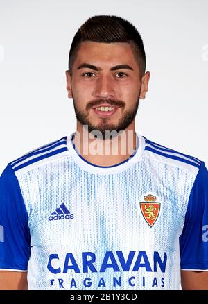 Fußball Spanien B - La Liga SmartBank 2019-2020 / ( Real Zaragoza ) - Giorgi Papunaschwili Stockfoto