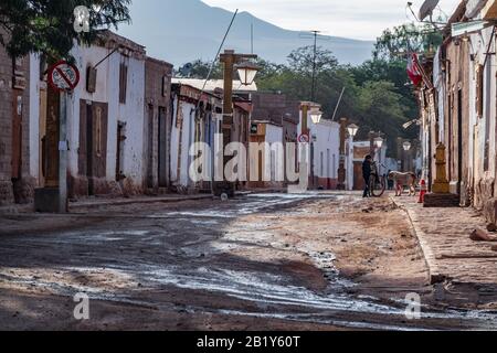 San Pedro de Atacama am frühen Morgen Stockfoto