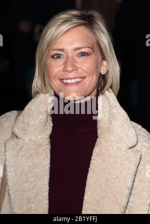 Suzanne Shaw besucht die Einzigen Fools und Pferde - Presse-Night im Theatre Royal Haymarket in London. Stockfoto