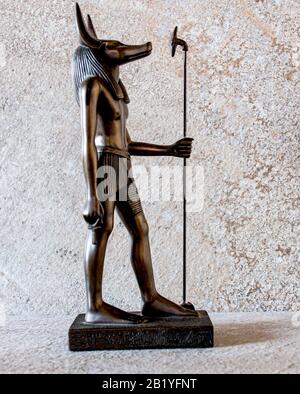 Nubis-ägyptischer Statue god Stockfoto