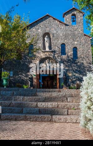 Heiligtumskirche am Cerro San Cristobal, Santiago de Chile Stockfoto