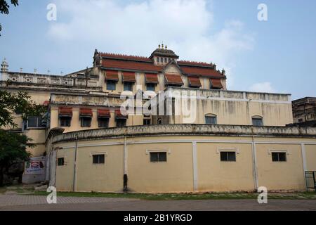 Teilweise Blick auf einen alten Palast, Mysore, Karnataka, Indien Stockfoto