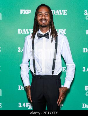 Los Angeles, CA - 27. Februar 2020: Gata besucht die Premiere von FXX's "Dave" bei Directors Guild Of America Stockfoto