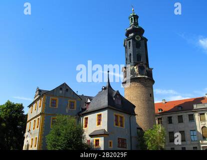 Weimar, Deutschland, das historische Stadtschloss der Stadt Stockfoto