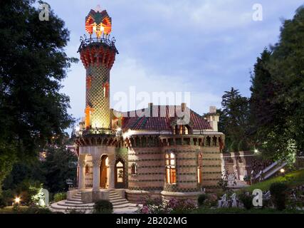 El Capricho, Werk von Antoni Gaudi. Comillas, Kantabrien, Spanien Stockfoto