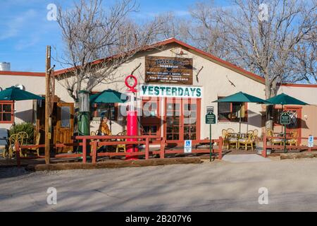 Shep's Miners Inn & Yesterdays Restaurant, Chloride, Arizona, 86431, USA. Die älteste kontinuierlich bewohnte Bergbaustadt der Vereinigten Staaten, Stockfoto