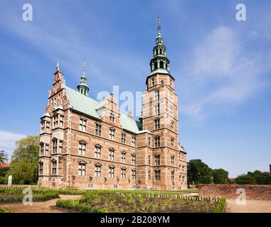 Kopenhagen, DÄNEMARK - 17. Juni 2006. Rosenborg Slot, das Schloss von Christian IV. In Kopenhagen, Dänemark Stockfoto