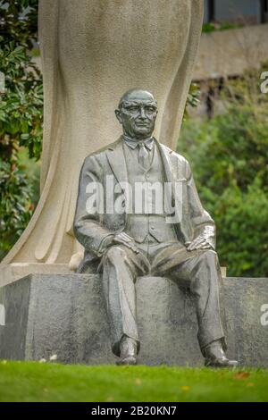 Denkmal Calouste Gulbenkian, Av. de Berna, Lissabon, Portugal Stockfoto