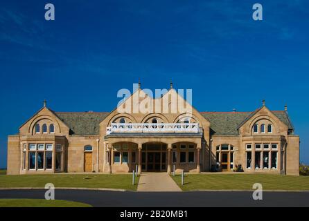 Clubhaus in Royal Troon Stockfoto