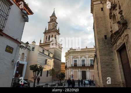 Carmona, Spanien. Die Iglesia de Santa Maria (Marienkirche) in dieser Stadt in Andalucia in der Provinz Sevilla Stockfoto