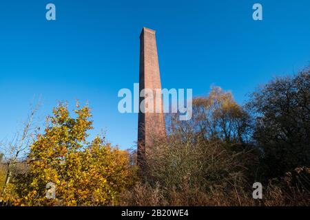 Stirchley Chimney im Telford Town Park, Shropshire, England, Großbritannien Stockfoto