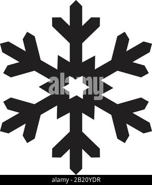 Gefrorene, Schneesymbole-Vorlage, schwarze Farbe bearbeitbar. Tiefgefrorenes Symbol für Schneesymbol Flache Vektorgrafiken für Grafik- und Webdesign. Stock Vektor