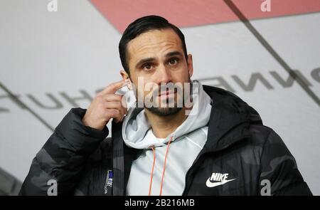 Düsseldorf, Deutschland. Februar 2020. Firo: 28.02.2020 Fußball, 2019/2020 1.Bundesliga: Fortuna Düsseldorf. Düsseldorf - Hertha BSC Berlin PORTRAIT, Hertha-Coach, Alexander Nouri Nutzung weltweit Credit: Dpa / Alamy Live News Stockfoto