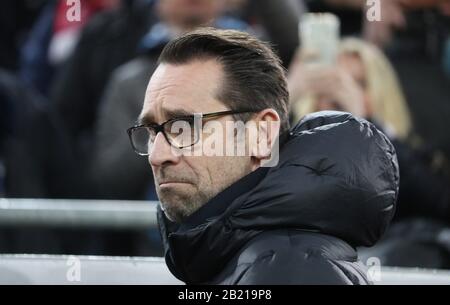 Düsseldorf, Deutschland. Februar 2020. Firo: 28.02.2020 Fußball, 2019/2020 1.Bundesliga: Fortuna Düsseldorf. Düsseldorf - Hertha BSC Berlin PORTRÄT, Hertha-Manager Michael Preetz Nutzung weltweit Credit: Dpa / Alamy Live News Stockfoto