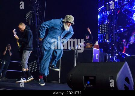 Riga, Lettland. Februar 2020. Die amerikanische Band LIMP BIZKIT tritt in der Arena Riga auf. Credit: Gints Ivuskans/Alamy Live News Stockfoto