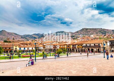 Plaza de Armas, Cusco, Sacred Valley, Peru Stockfoto