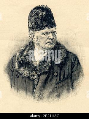 Bjørnstjerne Martinius Bjørnson war ein norwegischer Schriftsteller .Digital verbesserte Reproduktion aus Illustriertem Überblick über das Leben der Menschheit im 19. Jahrhundert, Ausgabe 1901, Verlag Marx, Sankt Petersburg Stockfoto