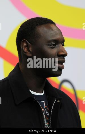 Polizeifotokall und Pressekonferenz während des Filmfestivals der Berlinale 2020. Stockfoto