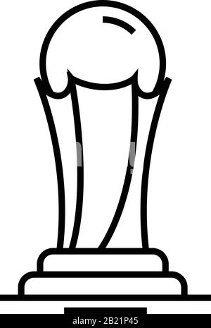 Symbol der olympischen Linie, Konzeptzeichen, Vektordarstellung der Kontur, lineares Symbol. Stock Vektor