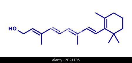Vitamin-A-Molekül, Abbildung Stockfoto