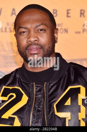 Westwood, CA - 27. FEBRUAR: Ser'Darius Blain besucht am 27. Februar 2020 die Premiere von Netflix's 'Spenser Confidential' im Regency Village Theatre in Westwood, Kalifornien. Stockfoto