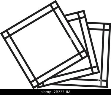 Servietten und toilettenpapier Vektor Linear Icon Vorlage schwarz Farbe editierbar. Servietten und toilettenpapier Vektor Linear Symbol Flat Vector Illustration Stock Vektor