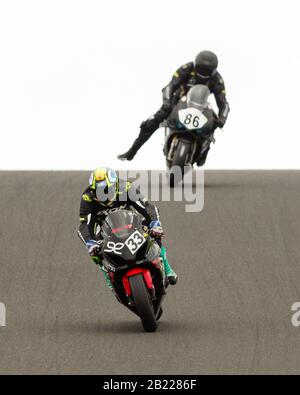 Melbourne, Australien, 29. Februar 2020. FILTA-Fahrer Sloan Frost (33) während der Motul FIM Superbike-Weltmeisterschaft, Phillip Island Circuit, Australien. Credit: Dave Hewison/Alamy Live News Stockfoto