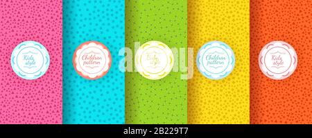 Kinder bunte nahtlose Muster. Cute Baby Design. Stock Vektor