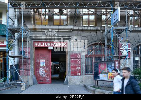 Kulturfabrik, Lehrter Straße, Mitte, Berlin, Deutschland Stockfoto