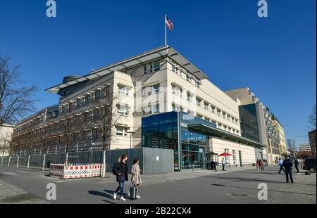 Botschaft der Vereinigten Staaten von Amerika, Ebertstraße, Mitte, Berlin, Deutschland Stockfoto