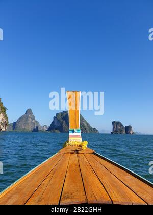 Phangnga Bay Thailand, James Bond Island Thailand Menschen besuchen den tropischen Strand Stockfoto