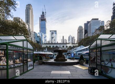 Ein im Bau befindlicher Wolkenkratzer aus Vanderbilt in manhattan. Stockfoto