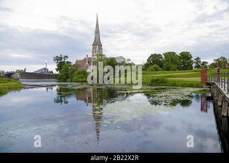 Saint Albans Church, eine anglikanische Kirche in Kopenhagen, Dänemark Stockfoto