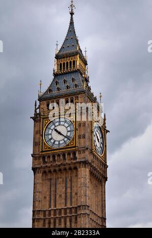 Der Elizabeth Tower (Big Ben) Palace of Westminster, London, Großbritannien Stockfoto