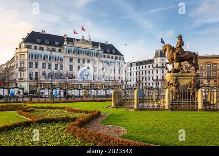 King's New Square (Kongens Nytorv) Kopenhagen, Dänemark Stockfoto