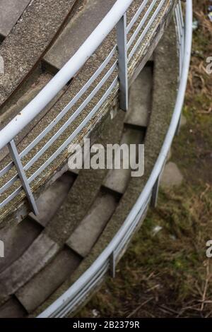 Spirale nach unten Stockfoto