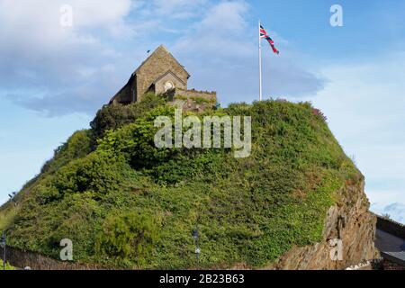 ST Nicholas' Chapel und Lantern Hill, Ilfracombe, Devon, Großbritannien Stockfoto