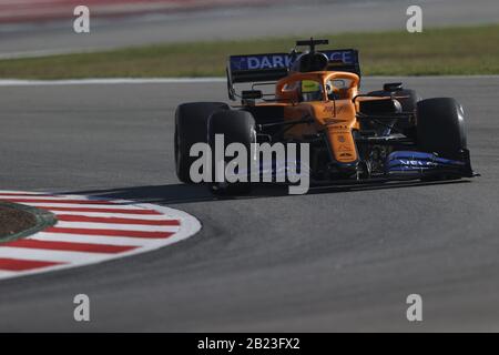 Lando norris (gbr) mclaren mcl35 während Der Tests Vor der Saison 2020, Barcelona (Spanien), Italien, 21. Februar 2020, Motors Formel-1-Meisterschaft Stockfoto