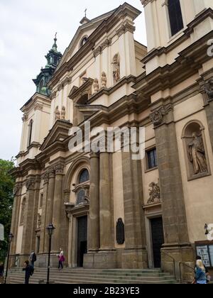 Fassade der St. Annes Kirche, Krakau Stockfoto