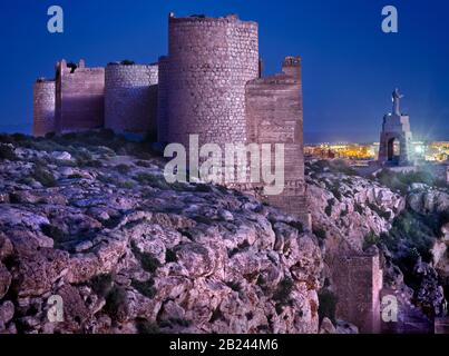 Muralla de Jairan, Alcazaba, Almeria, Andalusien, Spanien Stockfoto