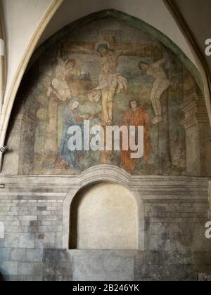 Wandfresken aus der römisch-katholischen Kirche der Hl. Katharina von Alexandria, Krakau Stockfoto