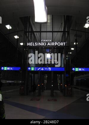 Flughafen Helsinki, Finnland Stockfoto