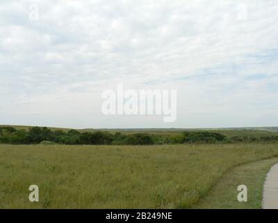 Konza Prairie, Kansas Stockfoto