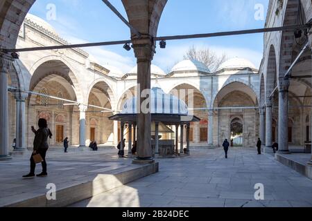 Istanbul/Türkei   19.01.2017: Blick auf Sehzade-Moschee, Fatih, Istanbul, Türkei. Stockfoto