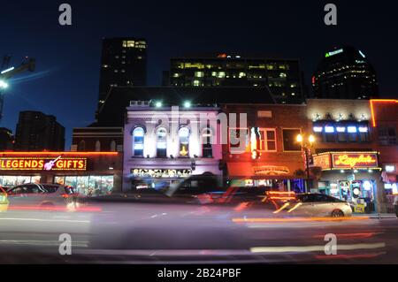 Broadway Street, Nashville, USA Stockfoto
