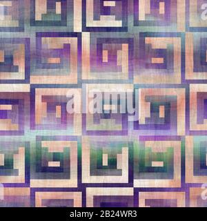 Farbtuchmuster mit Tinte zum Anbluten von Gewebetexturmuster Stockfoto