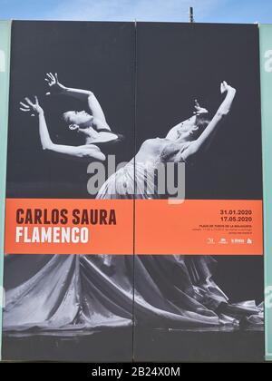 Fotoausstellung des spanischen Kinoregisseurs und Fotografen Carlos Saura im neuen Kulturzentrum von La Malagueta. Málaga, Spanien. Stockfoto