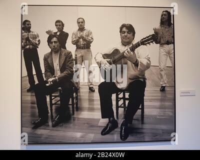 Fotoausstellung des spanischen Kinoregisseurs und Fotografen Carlos Saura im neuen Kulturzentrum von La Malagueta. Málaga, Spanien. Stockfoto